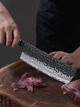 Load image into Gallery viewer, 9 Inch Kiritsuke Chef Knife, Japanese Hand Forged 9 Layers 10Cr15CoMoV High Carbon Steel Kitchen Knife, Professional Chef&#39;s Knife with Ergonomic Rosewood Handle