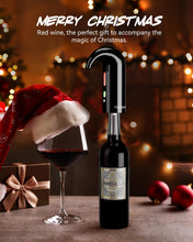 Load image into Gallery viewer, Electric Wine Decanter with One-Touch Pouring, Wine Aerator with Triple Aeration Functions, Red Light Indicator, and Magnetic Wake-Up - Perfect Wine Accessories Gift for Wine Lovers