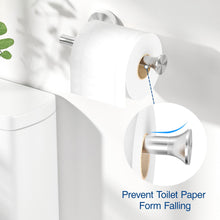 Load image into Gallery viewer, Toilet Paper Holder Wall Mount Bathroom Paper Roll Holder Tissue Handle Stainless Steel for Farmhouse Kitchen Matte Black