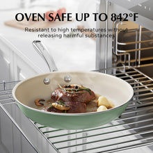 Load image into Gallery viewer, Redchef Ceramic Pots and Pans Set Non Stick, Nonstick Kitchen Cookware Sets, Non Toxic Pots and Pans Set Non Stick, PFAS PFOA &amp; PTFE Free, Nonstick Frying Pans Set, Ceramic Pan Skillet, RV Cookware