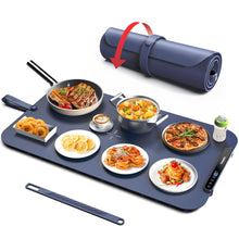 Load image into Gallery viewer, Food Warming Mat, iTRUSOU 27.5x16&#39;&#39; Electric Warming Tray with 7 Temp-Settings, Switchable Fahrenheit/Celsius, 99h Timer, Foldable Food Warmer Keep Food Warm at Buffet, Party, Sabbath, Daily Use