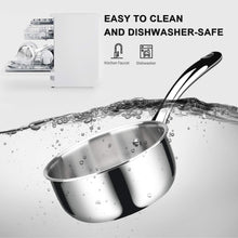 Load image into Gallery viewer, Duxtop Whole-Clad Tri-Ply Stainless Steel Saucepan with Lid, 3 Quart, Kitchen Induction Cookware
