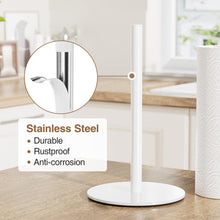 Load image into Gallery viewer, Silver Paper Towel Holder Free-Standing, Premium Stainless Steel Paper Rolls Organizer, Classic Fashion Kitchen Roll Dispenser