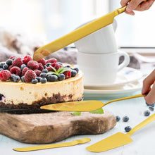 Load image into Gallery viewer, 4 Pcs Gold Cake Cutting Set, Premium Cake Cutter &amp; Pie Server Set for Wedding, Thickened Stainless Steel Cake Knife and Server with Rounded Edges, Pie Server Spatula Birthday Christmas Gift