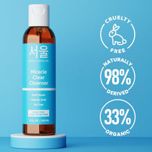 Load image into Gallery viewer, SeoulCeuticals Korean Acne Snail Cleanser Face Wash - Snail Mucin, Salicylic Acid &amp; Tea Tree Acne Treatment for Sensitive Skin &amp; K Beauty Glow 4oz