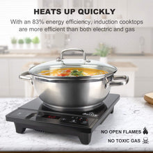 Load image into Gallery viewer, Duxtop Portable Induction Cooktop, Countertop Burner, Induction Burner with Timer and Sensor Touch, 1800W 8500ST E210C2