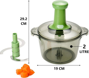 Brieftons Salad Spinner (6.2-Quart) & Brieftons Express Food Chopper (8.5-Cup)