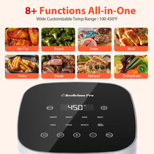 Load image into Gallery viewer, Air Fryer, Beelicious 8-in-1 Smart Compact 4QT Air Fryers, Shake Reminder,450°F Digital Airfryer with Flavor-Lock Tech,Tempered Glass Display, Dishwasher-Safe &amp; Nonstick, Fit for 1-3 People, Avo Green