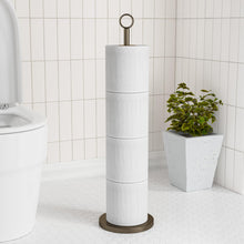 Load image into Gallery viewer, Toilet Paper Holder Stand(with Reserve Function), Free-Standing Spare Rolls Storage Holder, Stainless Steel