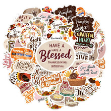 Load image into Gallery viewer, 35pcs Colorful Turkey Stickers Autumn Gratitude Stickers Harvest Thank