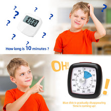 Load image into Gallery viewer, Secura 60-Minute Visual Timer, Silent Study Timer for Kids and Adults, Time Clocks, Time Management Countdown Timer for Teaching (Pink)