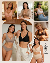 Load image into Gallery viewer, Women Deep V Jelly Bra Push Up Wireless Bralettes No Underwire Comfortable Padded Seamless T-Shirt Plunge Bras