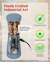 Load image into Gallery viewer, Electric Salt and Pepper Grinder, Stainless Steel Rechargeable Salt and Pepper Grinder Set with 4.5 oz Large Capacity, 1.8&quot; Wide Mouth, Adjustable Coarseness, Ideal for Kitchen