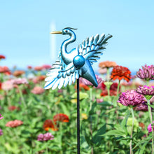 Load image into Gallery viewer, WONDER GARDEN Wind Spinners Outdoor - 2 Pack Small Metal Flamingo Wind Spinner Windmill, Wind Sculpture for Yard Patio Lawn Decor