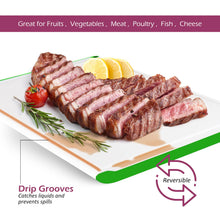 Load image into Gallery viewer, Large Cutting Boards for Kitchen - 18 x 12 Inch Plastic Dishwasher Safe Cutting Board with Deep Juice Groove - Non-Slip, Durable Carving Board for Vegetables, Fruits and Meats