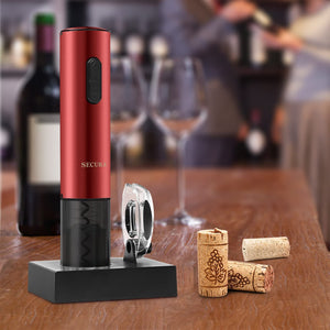 Secura Electric Wine Opener, Automatic Bottle Corkscrew Opener with Foil Cutter, Rechargeable (Champagne Gold)
