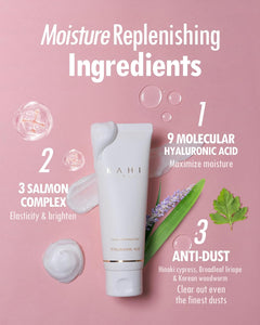 KAHI Cream Foaming Cleanser Face Wash | Hydrating Cream to Foam Cleanser for Oily Skin & Combination Face Care | Gentle Face Cleanser w/Collagen K Beauty Foaming Face Wash 2.70 fl oz