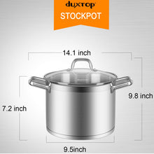 Load image into Gallery viewer, Duxtop Professional Stainless Steel Cookware Induction Ready Impact-bonded Technology (4.2Qt Stockpot)