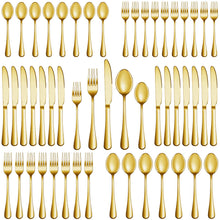 Load image into Gallery viewer, MUTNITT 30 Pcs Silverware Set Service for 6,Premium Stainless Steel Flatware Set,Mirror Polished Cutlery Utensil Sets,Durable Kitchen Eating Tableware Sets,Include Fork Knife Spoon,Dishwasher Safe