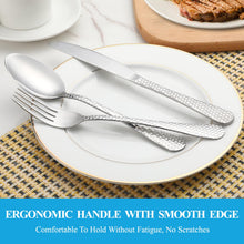 Load image into Gallery viewer, MUTNITT 30 Pcs Silverware Set Service for 6,Premium Stainless Steel Flatware Set,Mirror Polished Cutlery Utensil Sets,Durable Kitchen Eating Tableware Sets,Include Fork Knife Spoon,Dishwasher Safe