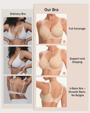 Load image into Gallery viewer, QDN Minimizer Bras for Women, Plus Size Underwired Push up Bra, Womens Full Coverage Unlined Breathable Soft Underwear