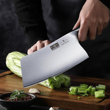 Load image into Gallery viewer, Cleaver Knife 7 Inch, Ultra Sharp Japanese High Carbon Steel Vegetable Meat Cleaver, Multifunction Chopper Butcher Knife for Home Kitchen and Restaurant