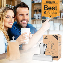 Load image into Gallery viewer, Pack of 8 Bag Clips, Stainless Steel and Heavy Duty Metal Bag Clip,Tightly Seals Chip, Coffee, Bread or Cereal Bags to Keep Food Fresh, for Home, Kitchen, Office, Pantry, Camping (Rainbow)