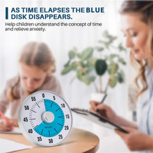 Load image into Gallery viewer, Secura 7.5-Inch Oversize Visual Countdown Timer, 60-Minute Kitchen Timer | Time Management Tool for Kids, Teachers and Adults (Blue)