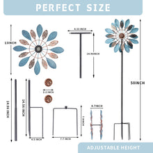 Load image into Gallery viewer, WONDER GARDEN Wind Spinners Outdoor - 2 Pack Small Metal Hummingbird Green Wind Spinner Windmill, Wind Sculpture for Yard Patio Lawn Decor