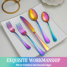 Load image into Gallery viewer, MUTNITT 30 Pcs Silverware Set Service for 6,Premium Stainless Steel Flatware Set,Mirror Polished Cutlery Utensil Sets,Durable Kitchen Eating Tableware Sets,Include Fork Knife Spoon,Dishwasher Safe