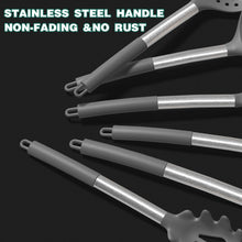Load image into Gallery viewer, Umite Chef Silicone Kitchen Cooking Utensil Set, 43 pcs Spatula Set with Stainless Steel Handle, Non-stick Heat Resistant - Best Cookware Set-(Khaki)