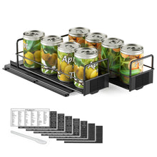 Load image into Gallery viewer, SpaceAid Pull Out Spice Rack Organizer for Cabinet, Heavy Duty Slide Out Seasoning Kitchen Organizer, Cabinet Organizer, with Labels, 5.2&quot; W x10.75 D x10 H, 2 Drawers 2-Tier