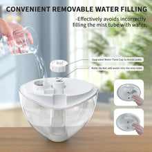Load image into Gallery viewer, Humidifiers for Bedroom, Ultrasonic Cool Mist Humidifier, Desk Humidifiers Essential Oil Diffuser with Removable 1.5L Water Tank for Baby Nursery and Plants, Up To 24 Hours