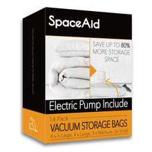 Load image into Gallery viewer, SpaceAid Jumbo Vacuum Storage Bags, Space Saver Sealer Compression Bags for Comforters, Blankets, Pillows, Bedding, Clothes (X-Large 3 Pack)