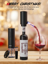 Load image into Gallery viewer, Rechargeable Electric Wine Gift Set - Aerator, Vacuum Stoppers, Foil Cutter and Bottle Opener for Home Bar and Outdoor Parties