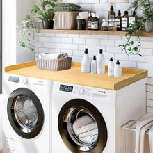 Load image into Gallery viewer, Washer Dryer Countertop, 27.5&quot; x 54&quot; Bamboo Washer and Dryer Countertop for Laundry Room Organization(Retro Brown)