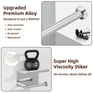 Self-Adhesive Toilet Paper Roll Holder - Wall Mount Or Adhesive Toilet Paper Holder with Shelf,Toilet Roll Holder, Tissue Holder for Bathroom,Wall Toilet Paper Holder, Stainless Steel,Chrome