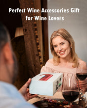 Load image into Gallery viewer, Electric Wine Decanter with One-Touch Pouring, Wine Aerator with Triple Aeration Functions, Red Light Indicator, and Magnetic Wake-Up - Perfect Wine Accessories Gift for Wine Lovers