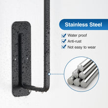 Load image into Gallery viewer, Paper Towel Holder Under Cabinet - Both Available in Adhesive and Drilling - Black Paper Towel Holder Wall Mount - Upgraded Aluminum Paper Towel Rack for Kitchen, Bathroom