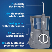 Load image into Gallery viewer, Waterpik Aquarius Water Flosser For Teeth Cleaning, Gums, Braces, Dental Care, Electric Power With 10 Settings, 7 Tips For Multiple Users And Needs, ADA Accepted, White WP-660, Packaging May Vary