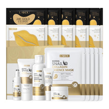 Load image into Gallery viewer, Korean Skin Care, Skin care set, Skin Care Kit Snail and Ginseng with Cleansing Gel, Toner, Eye Cream, Serum, Essence Cream 5pcs for Women Teen Girls Mom Daughter Mother&#39;s Day Birthday
