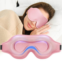Load image into Gallery viewer, Sleep Eye Mask for Men Women, Sleeping Mask for Side Sleeper, Travel Blackout Night Blindfold Eye Shade Cover with Adjustable Strap (Black)