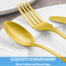 Load image into Gallery viewer, 12 Piece Gold Dessert Set - Stainless Steel Tea Spoons, Durable Small Spoons, Mirror Polished &amp; Dishwasher Safe, 6.7-Inch