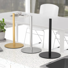 Load image into Gallery viewer, Silver Paper Towel Holder Free-Standing, Premium Stainless Steel Paper Rolls Organizer, Classic Fashion Kitchen Roll Dispenser