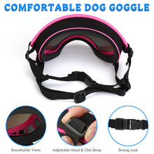 Load image into Gallery viewer, Large Dog Sunglasses Dog Goggles Pet Glasses Pet Eyewear with Adjustable Strap,Glasses for Medium Large Dog Swimming Skating Glasses UV Proof Windproof Dustproof