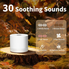 Load image into Gallery viewer, Sound Machine Mini White Noise Machine with 30 Soothing Sounds 4 Timers Memory Function for Newborn Baby Kids Adults Portable Rechargeable Sleep Brown Noise Machine for Travel Camping Home Office