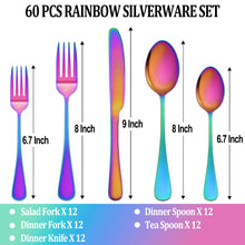 Load image into Gallery viewer, MUTNITT 30 Pcs Silverware Set Service for 6,Premium Stainless Steel Flatware Set,Mirror Polished Cutlery Utensil Sets,Durable Kitchen Eating Tableware Sets,Include Fork Knife Spoon,Dishwasher Safe