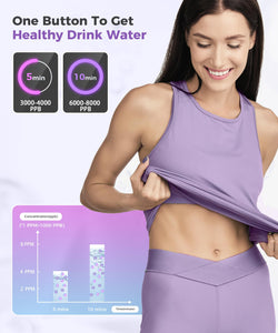 Hydrogen Water Bottle 6000-8000PPB, Portable Hydrogen Generator, Ion Water Bottle with LED Display, Suitable for Office, Travel and Daily Drinking