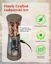 Load image into Gallery viewer, Electric Salt and Pepper Grinder, Stainless Steel Rechargeable Salt and Pepper Grinder Set with 4.5 oz Large Capacity, 1.8&quot; Wide Mouth, Adjustable Coarseness, Ideal for Kitchen