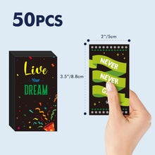 Load image into Gallery viewer, 50 PCS Motivational Magnets, 25 Designs Inspirational Magnets Positive Affirmation Decals for Kids, Adults, Fridge (2' x 3.5')
